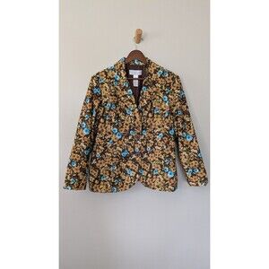 Vintage Liz Claiborne First Issue Floral Corduroy Blazer Jacket XL Cottagecore
